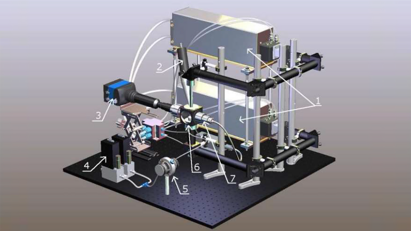 Schematic drawing of the levitation setup